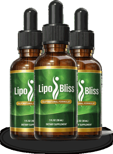 LipoBliss, 3 bottle pack of 1 fl oz drops